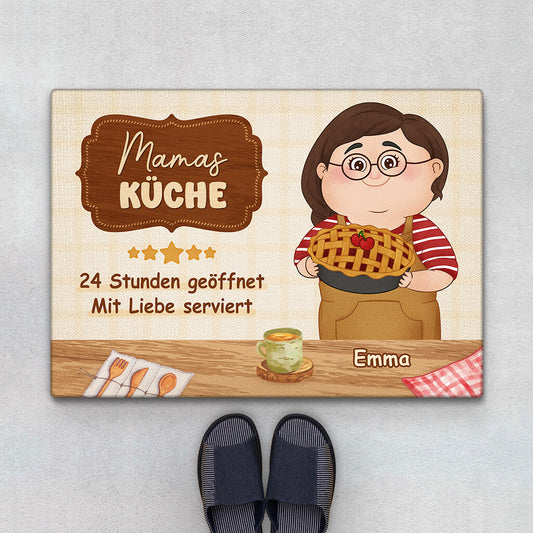 1890DGE1 personalisierte mamas kuche fussmatte