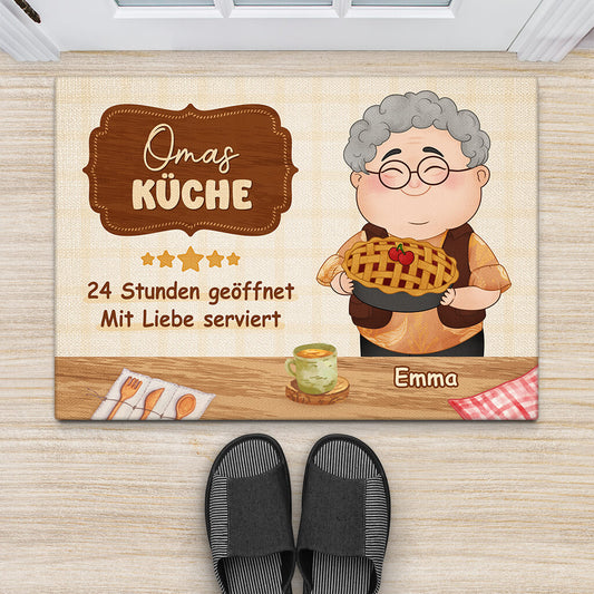 1890DGE2 personalisierte mamas kuche fussmatte