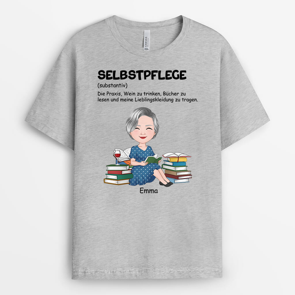 1901AGE2 personalisiertes selbstfursorge definition t shirt