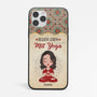 1907FGE1 personalisierte besser leben mit yoga iphone handyhulle