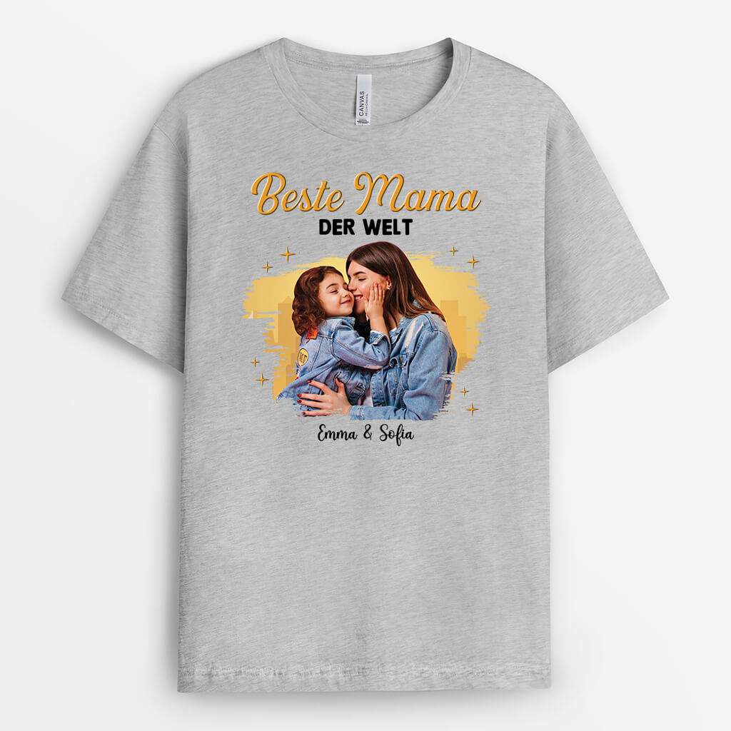 1920AGE1 personalisiertes beste mama der welt t shirt