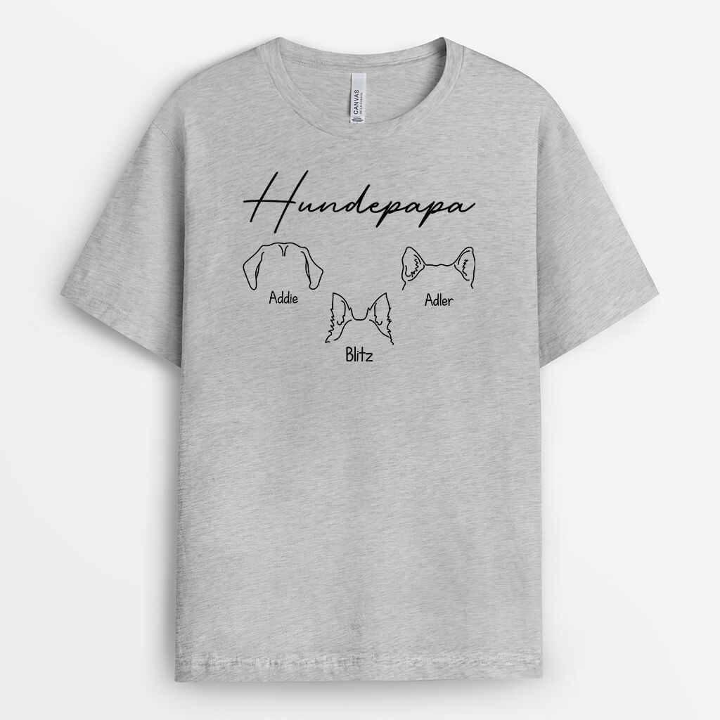 1949AGE2 personalisiertes hundemama hundepapa t shirt