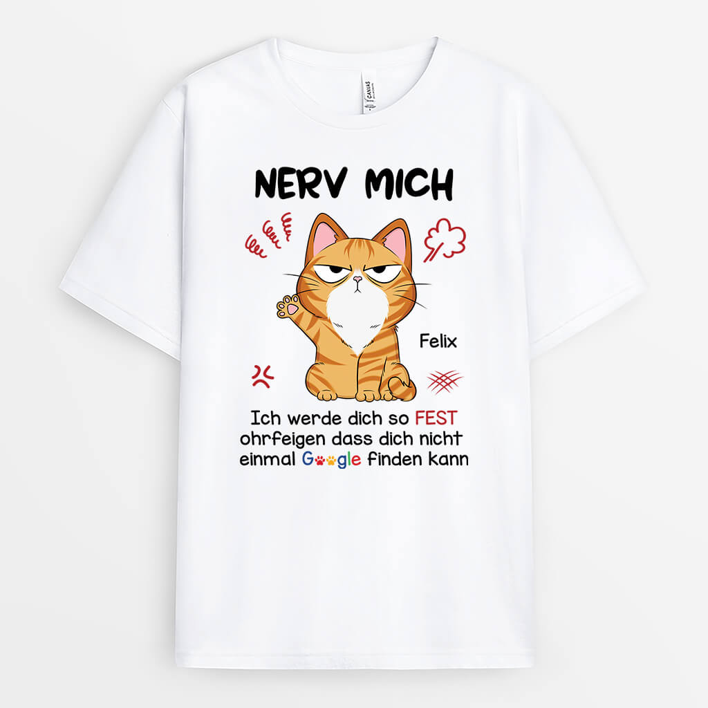 1955AGE1 personalisiertes nerv mich t shirt