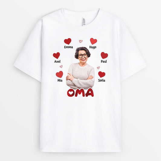 1956AGE1 personalisiertes oma mama t shirt