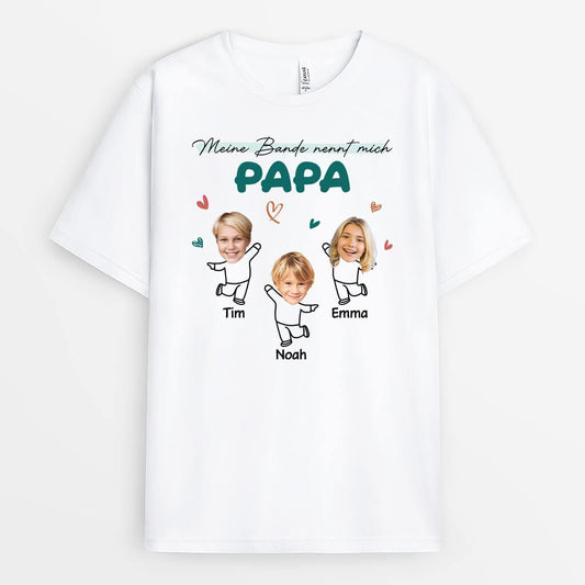 1962AGE1 personalisiertes mein team nennt mich opa papa t shirt