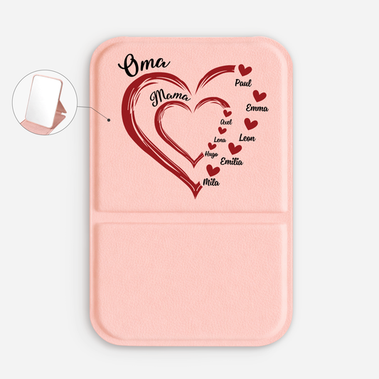 1969AGE1 oma mama kinder herzen personalisiertes geschenk  taschenspiegel 1969aj8t7a