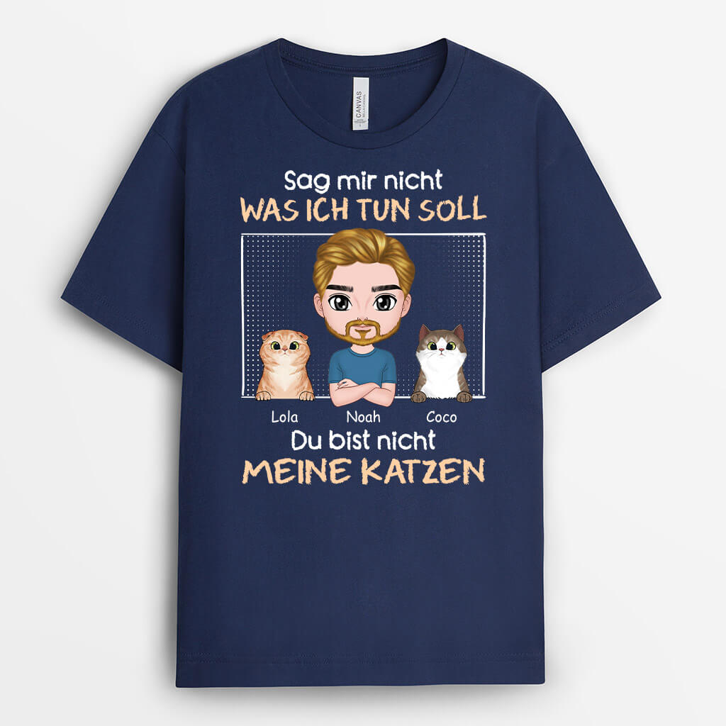 1981AGE2 personalisiertes du bist nicht meine katzen t shirt