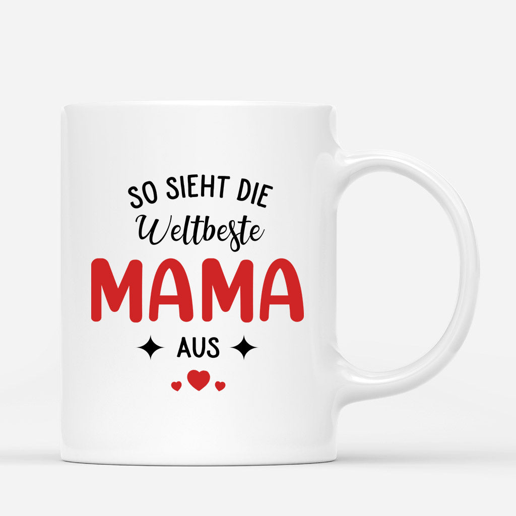 2000MGE5 personalisierte so sieht die beste mama aus tasse