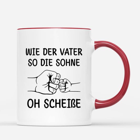 2008MGE2 personalisierte wie der vater so die tochter so ein scheiss tasse