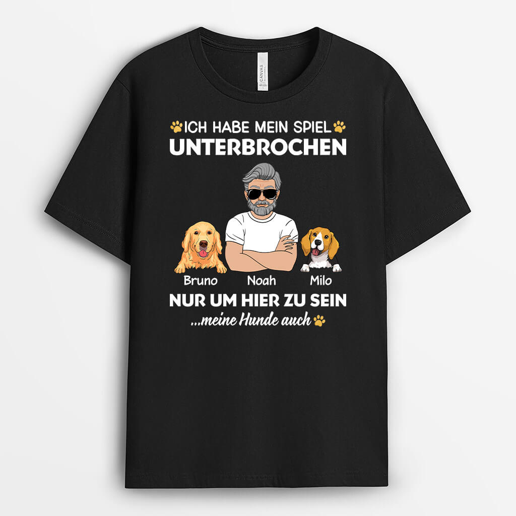 2009AGE1 personalisiertes ich habe mein spiel unterbrochen nur um hier zu sein t shirt_f1abd678 64ef 4749 9205 53d047cca953