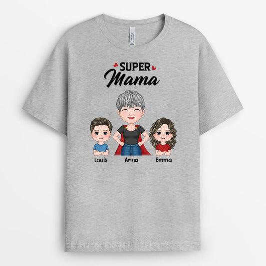 2014AGE2 personalisiertes super mama t shirt