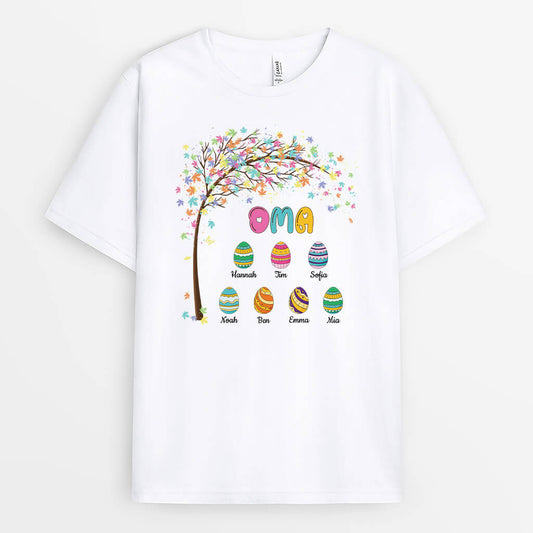 2035AGE1 personalisiertes ostern oma t shirt