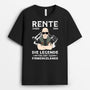 2038AGE1 personalisiertes rente die legende verlasst das firmengelande t shirt