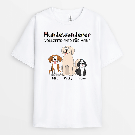 2048AGE1 personalisiertes hundewanderer t shirt