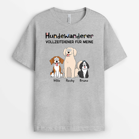 2048AGE2 personalisiertes hundewanderer t shirt