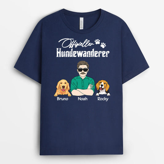 2049AGE2 personalisiertes offizieller hundewanderer t shirt