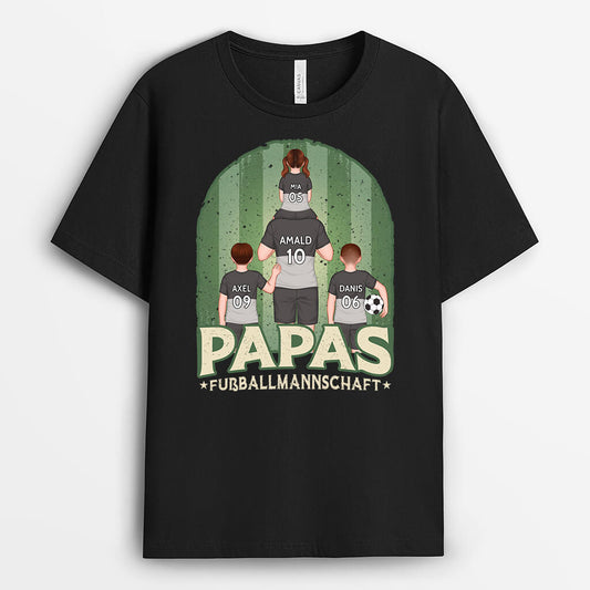 2060AGE1 personalisiertes papas fussballmannschaft t shirt