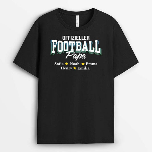 2067AGE1 personalisiertes offizieller fussball papa t shirt