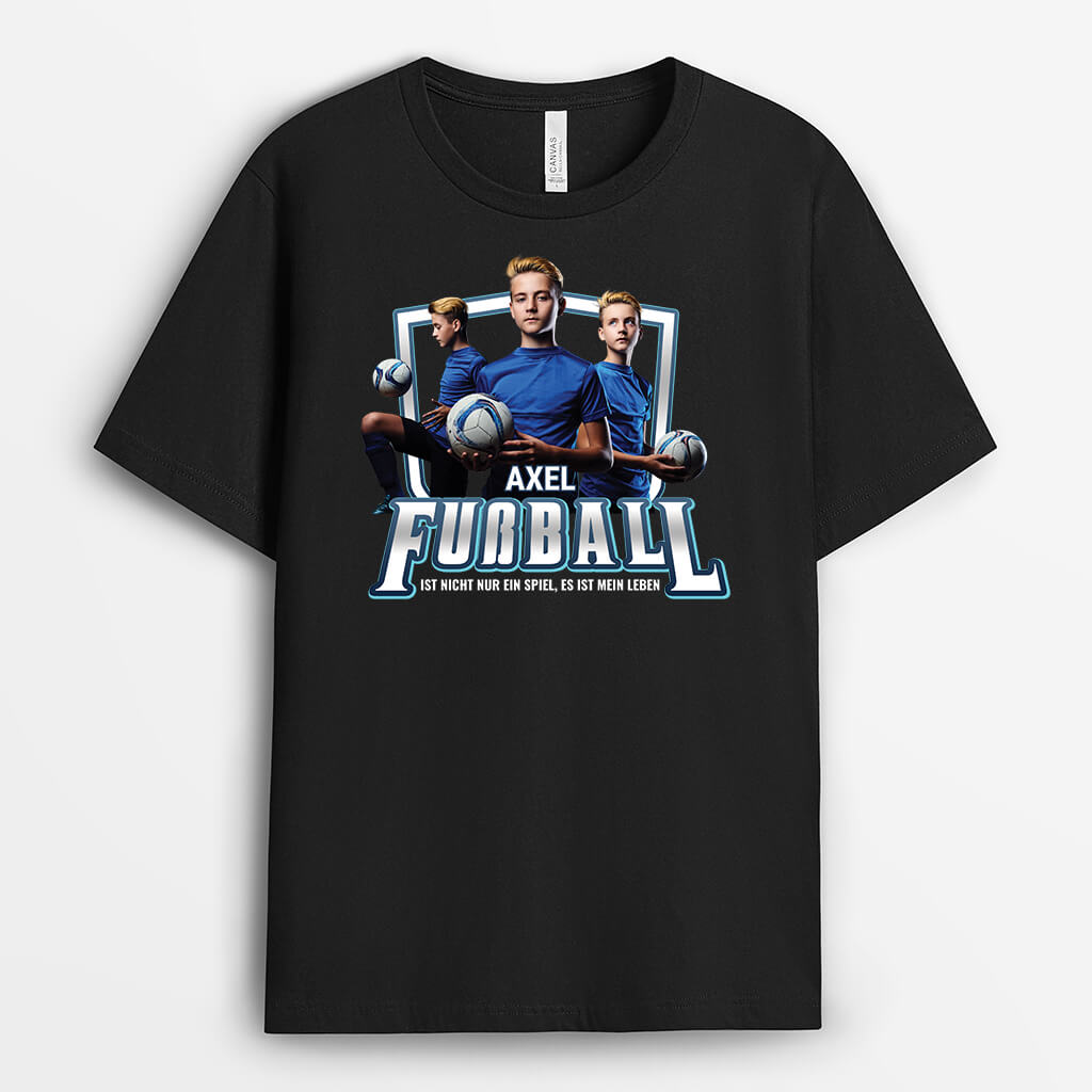 2069AGE1 personalisiertes fussball ist nicht nur ein spiel es ist mein leben t shirt