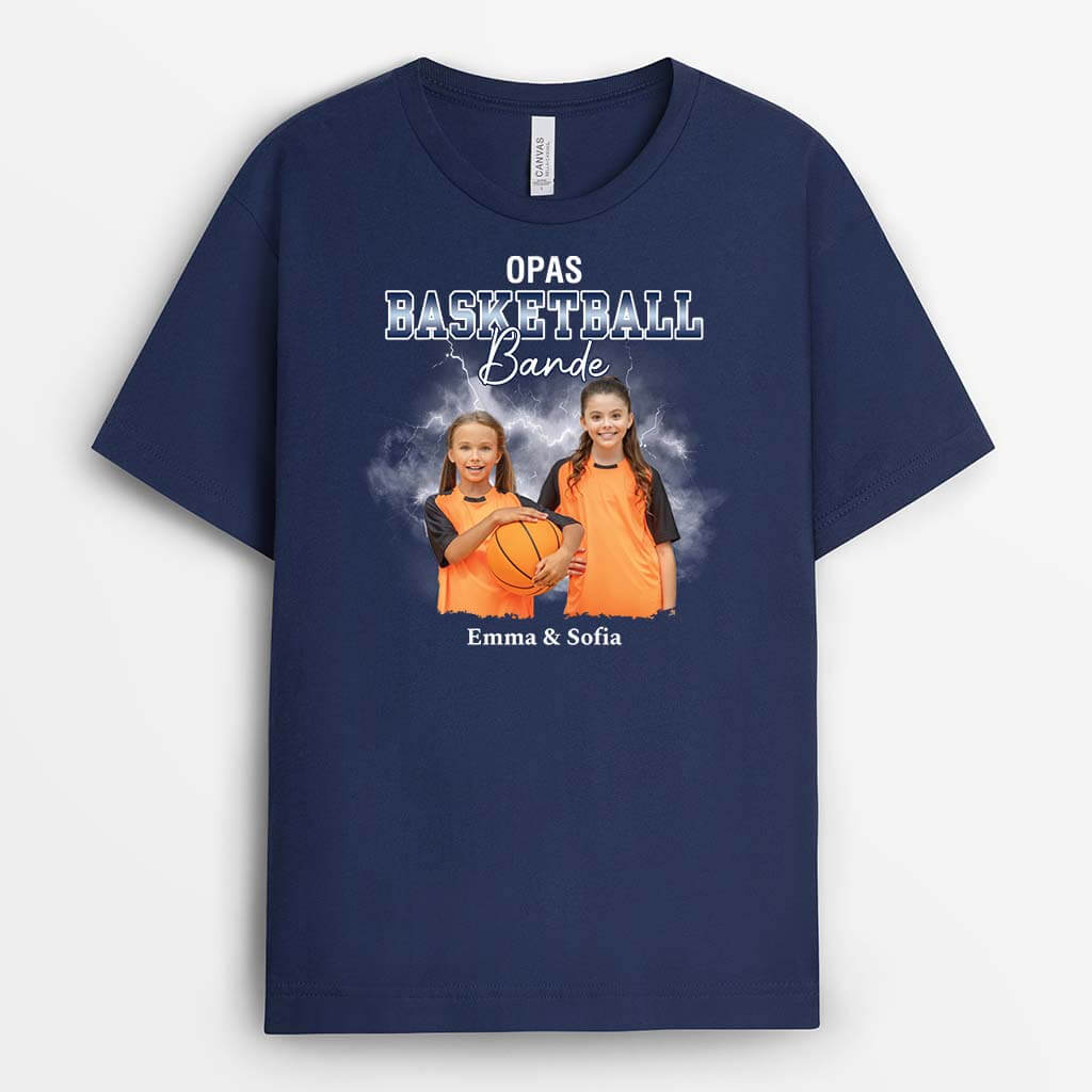 2073AGE2 personalisiertes opas fussballbande t shirt