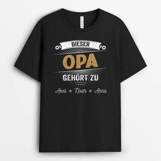 2081AGE2 personalisiertes dieser papa opa gehort zu t shirt
