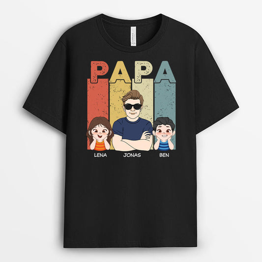 2101AGE1 personalisiertes opa papa t shirt