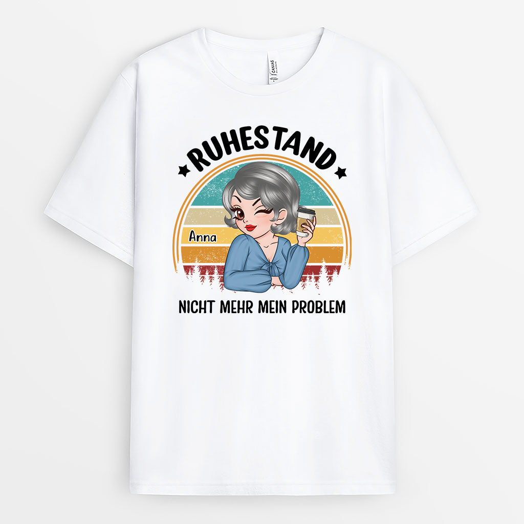 2107AGE1 personalisiertes im ruhestand nicht mehr mein problem t shirt