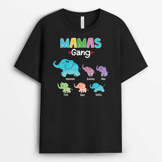 2109AGE1 personalisiertes mamas omas bande t shirt