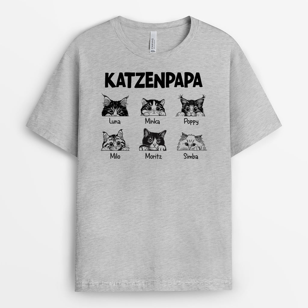 2111AGE1 personalisiertes katzenpapa t shirt 2111a685b