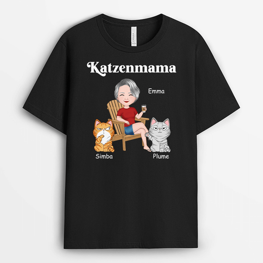 2120AGE1 personalisiertes katzenmama katzenpapa t shirt