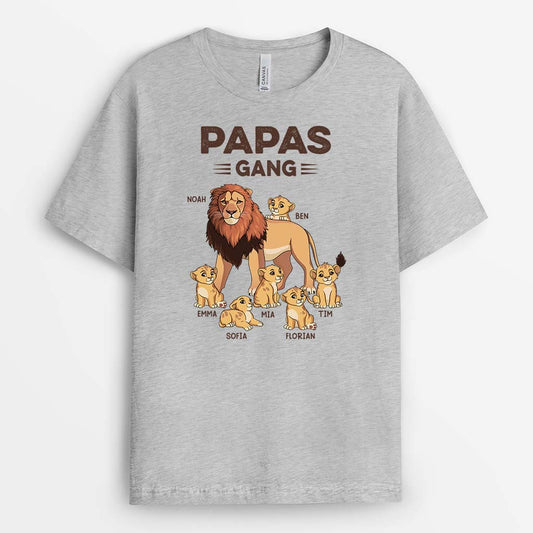 2137AGE2 personalisiertes papas opas lowenbande t shirt