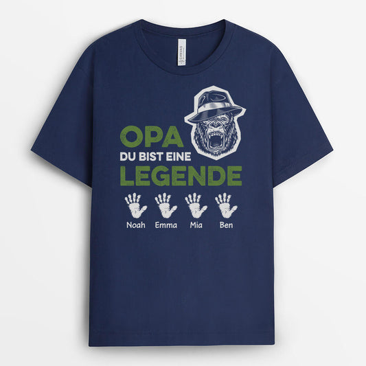 2143AGE2 personalisiertes papa du bist eine legende t shirt