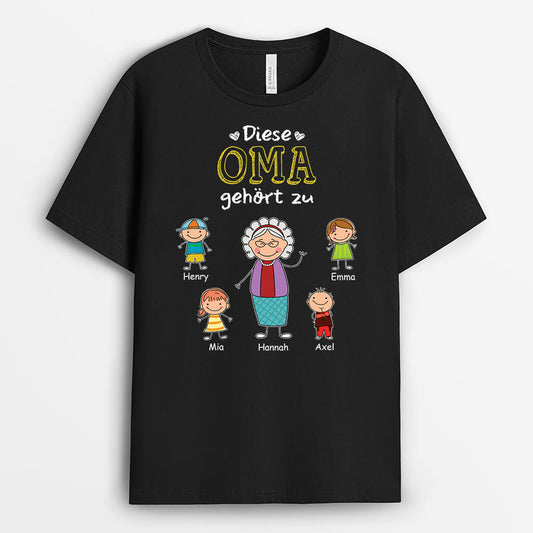 2146AGE1 personalisiertes diese oma gehort zu t shirt