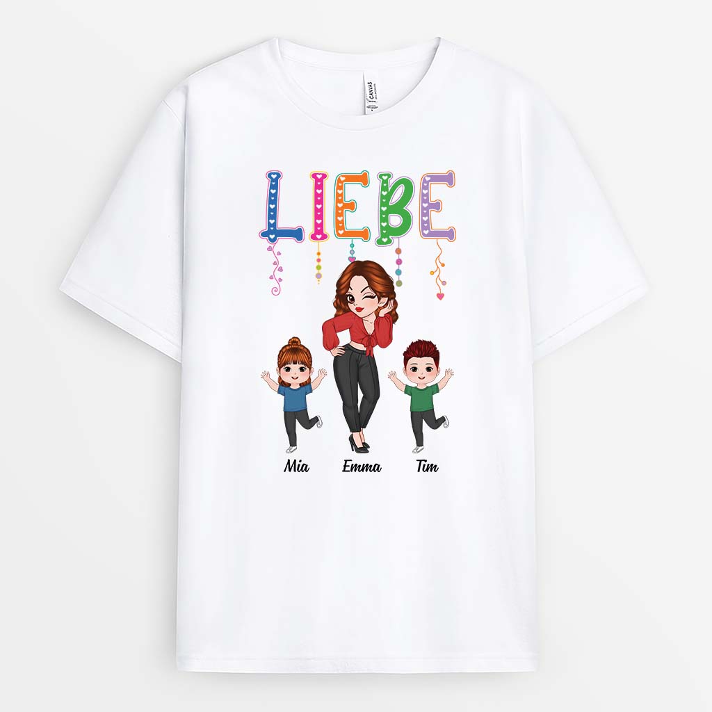 2152AGE1 personalisiertes liebe t shirt