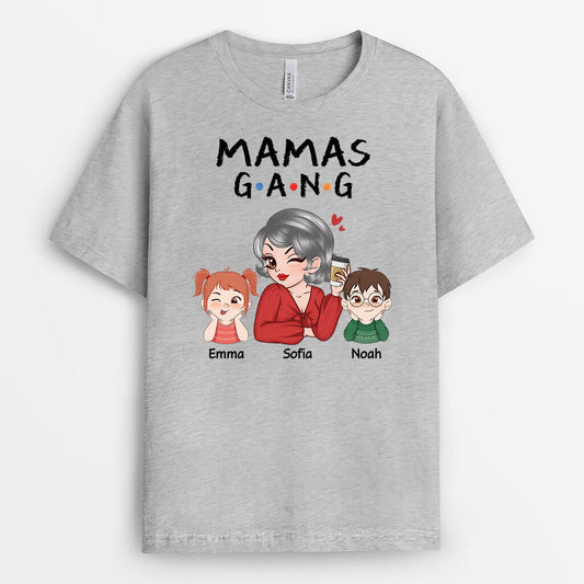 2153AGE2 personalisiertes mamas omas bande t shirt