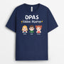 2156AGE2 personalisiertes papa opas kleine sterne t shirt