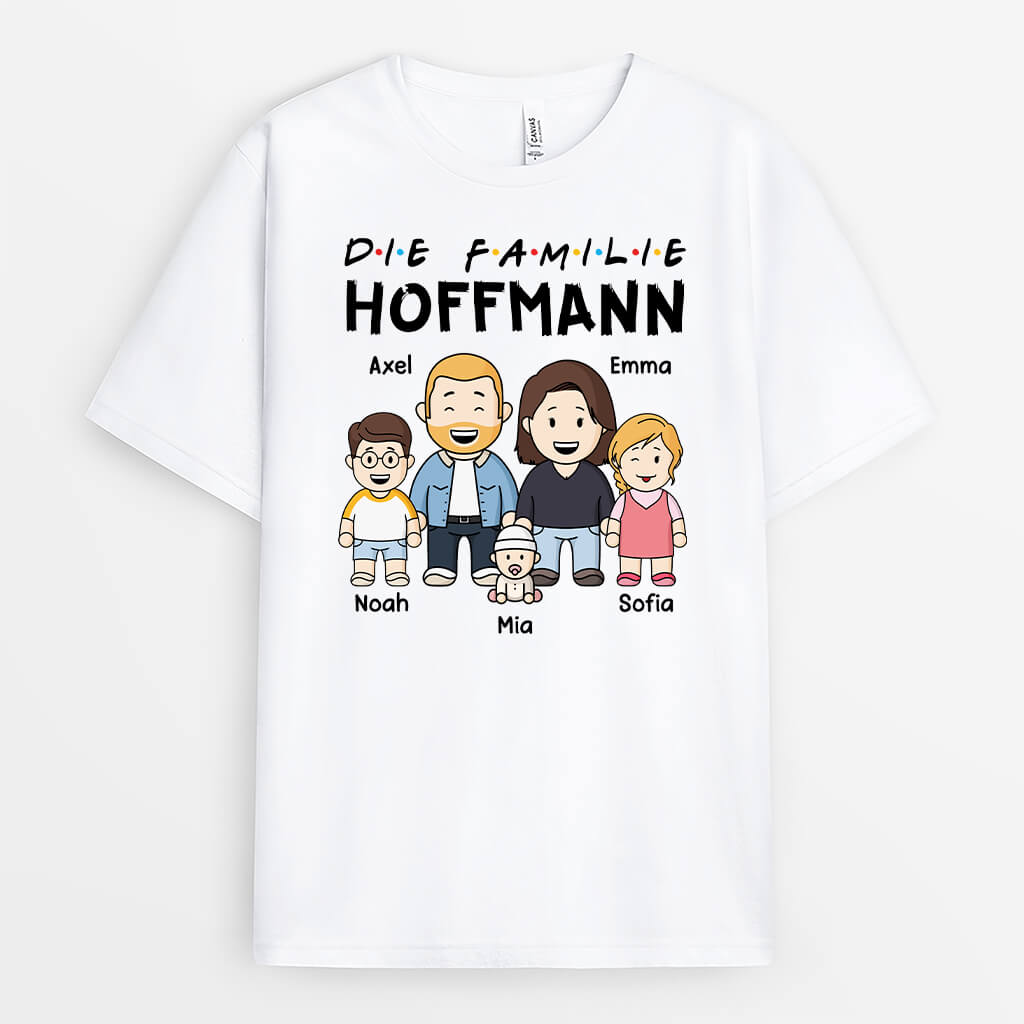 2160AGE1 personalisiertes die familie t shirt