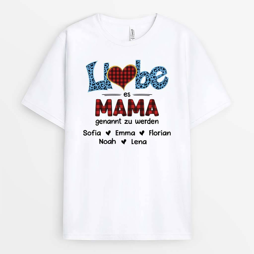 2164AGE1 personalisiertes liebe es mama oma genannt zu werden t shirt