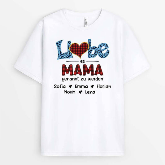 2164AGE1 personalisiertes liebe es mama oma genannt zu werden t shirt