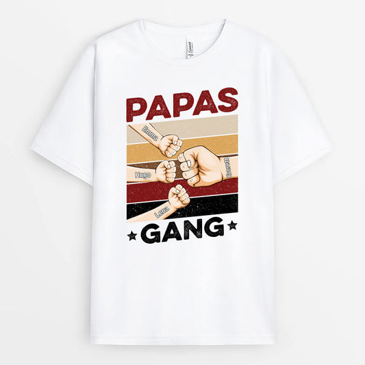 2170AGE2 personalisiertes papas bande t shirt