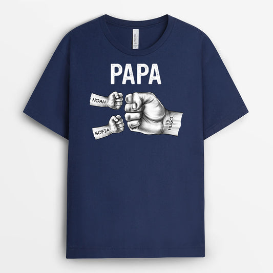 2188AGE1 personalisiertes papas hande t shirt