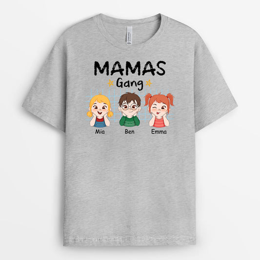 2190AGE2 personalisiertes mamas omas bande t shirt