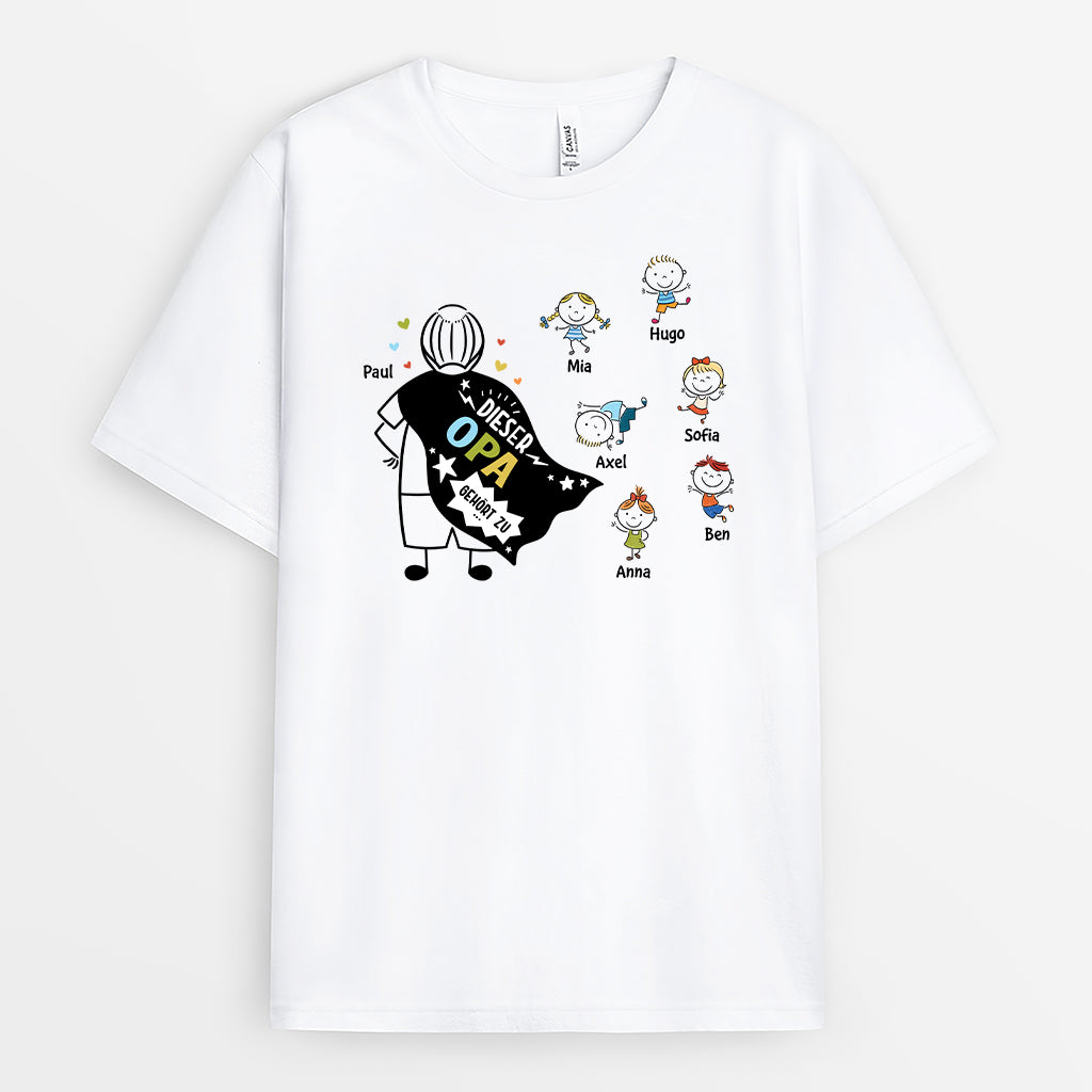 2191AGE1 personalisiertes dieser opa papa gehort zu t shirt 2191a5a8b