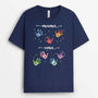 2194AGE1 personalisiertes mama oma hande t shirt