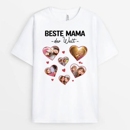 2203AGE1 personalisiertes beste mama der welt t shirt