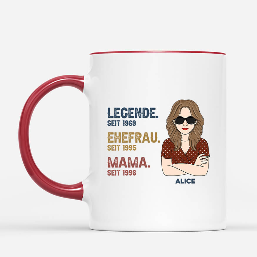 2207MGE2 personalisiertes die legende tasse