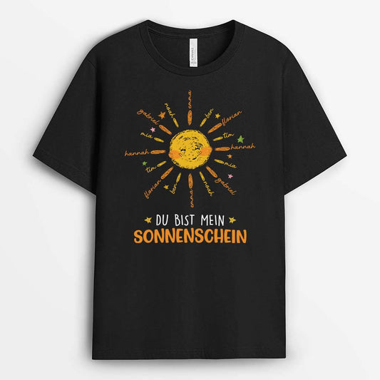 2223AGE1 personalisiertes du bist mein sonnenschein t shirt