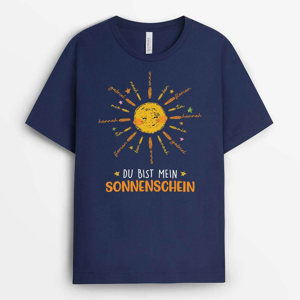 2223AGE2 personalisiertes du bist mein sonnenschein t shirt