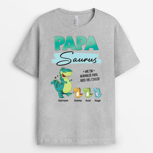 2224AGE2 personalisiertes papasaurus t shirt