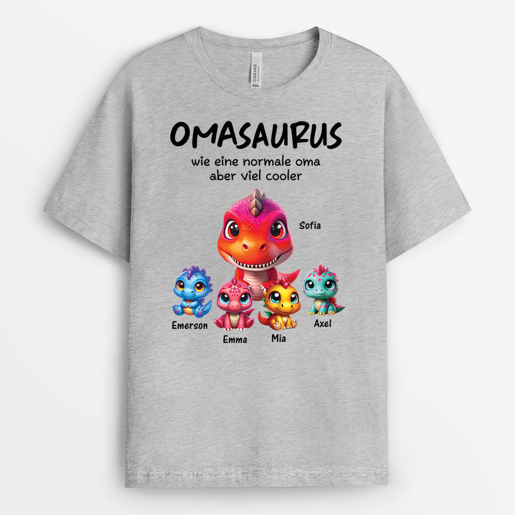 2227AGE1 personalisiertes papasaurus opasaurus t shirt